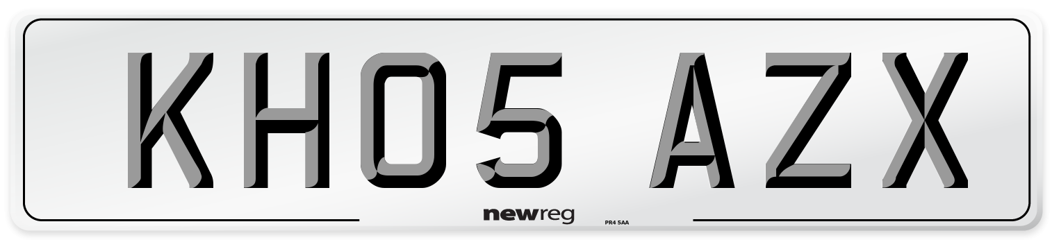 KH05 AZX Number Plate from New Reg